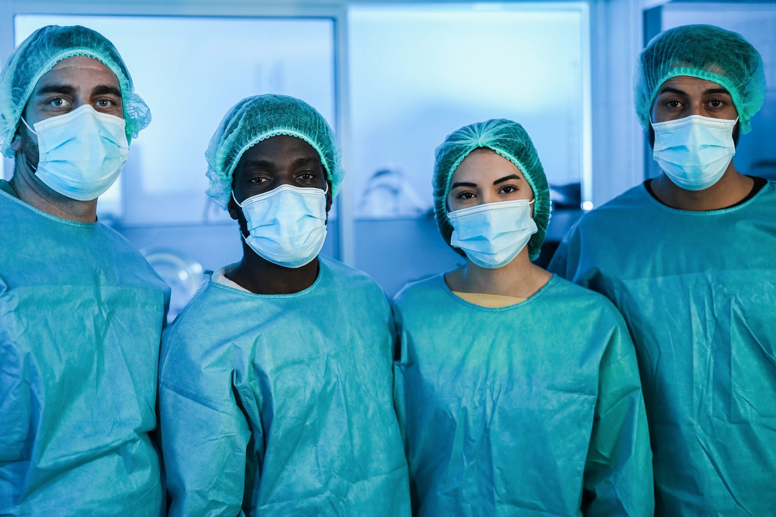 Team of Surgeons in Operating Room